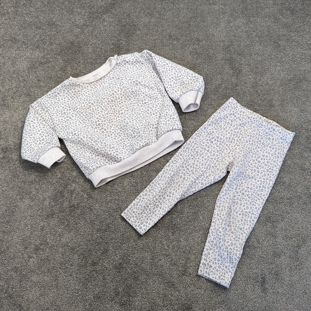 Cozy Leopard Print Toddler Loungewear Set by F&F - 12-18M Fredflo